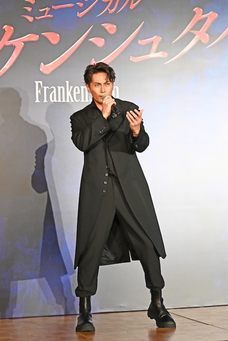 ミュージカル「フランケンシュタイン」製作発表記者会見より、加藤和樹。