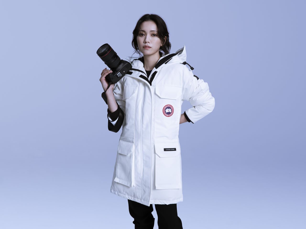 二階堂ふみが片岡千之助を撮影したポートレート、カナダグース松坂屋名古屋店で展示