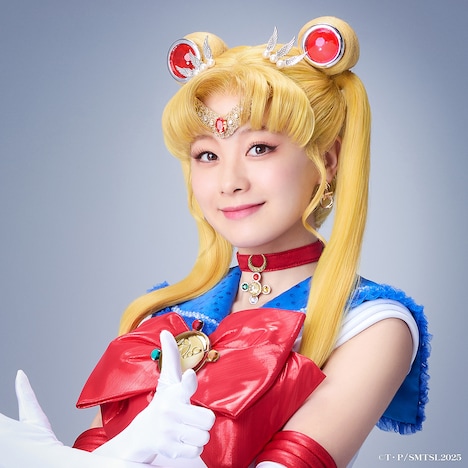 「“Pretty Guardian Sailor Moon” The Super Live」ロンドン公演より、横山結衣扮するセーラームーン。