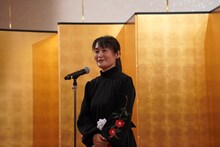 秋浜悟史「ある地方高校生の日記 一九五〇～一九五三」の出版記念パーティより、秋浜冴氏。