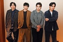 左から東啓介、有澤樟太郎、甲斐翔真、松下優也。