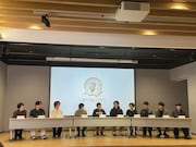 「コメディ朗読劇CONTELLING『とりあえずウーロン茶』(俳優編)」取材会の様子。