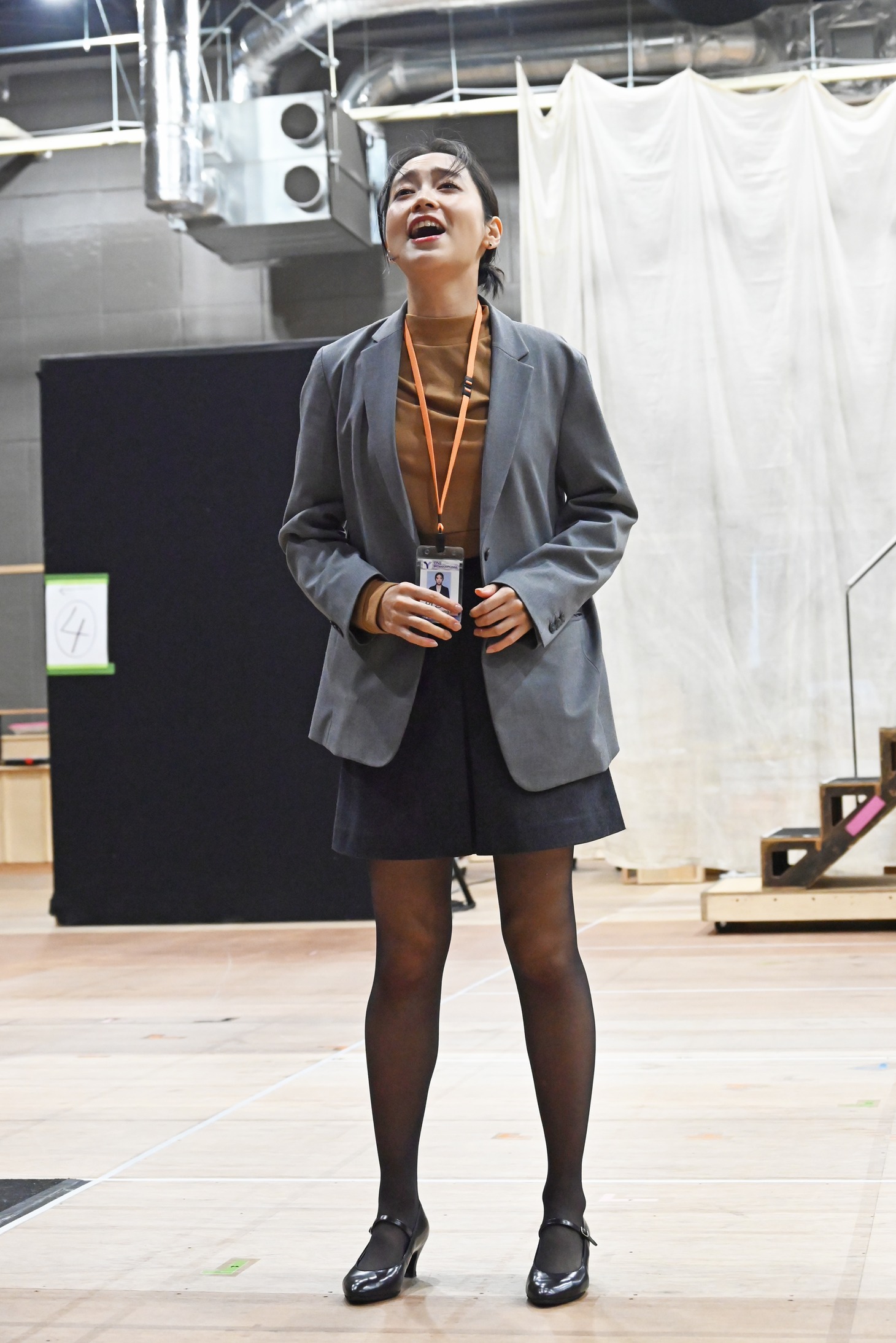 新作ミュージカル「ミセン」稽古場の様子。