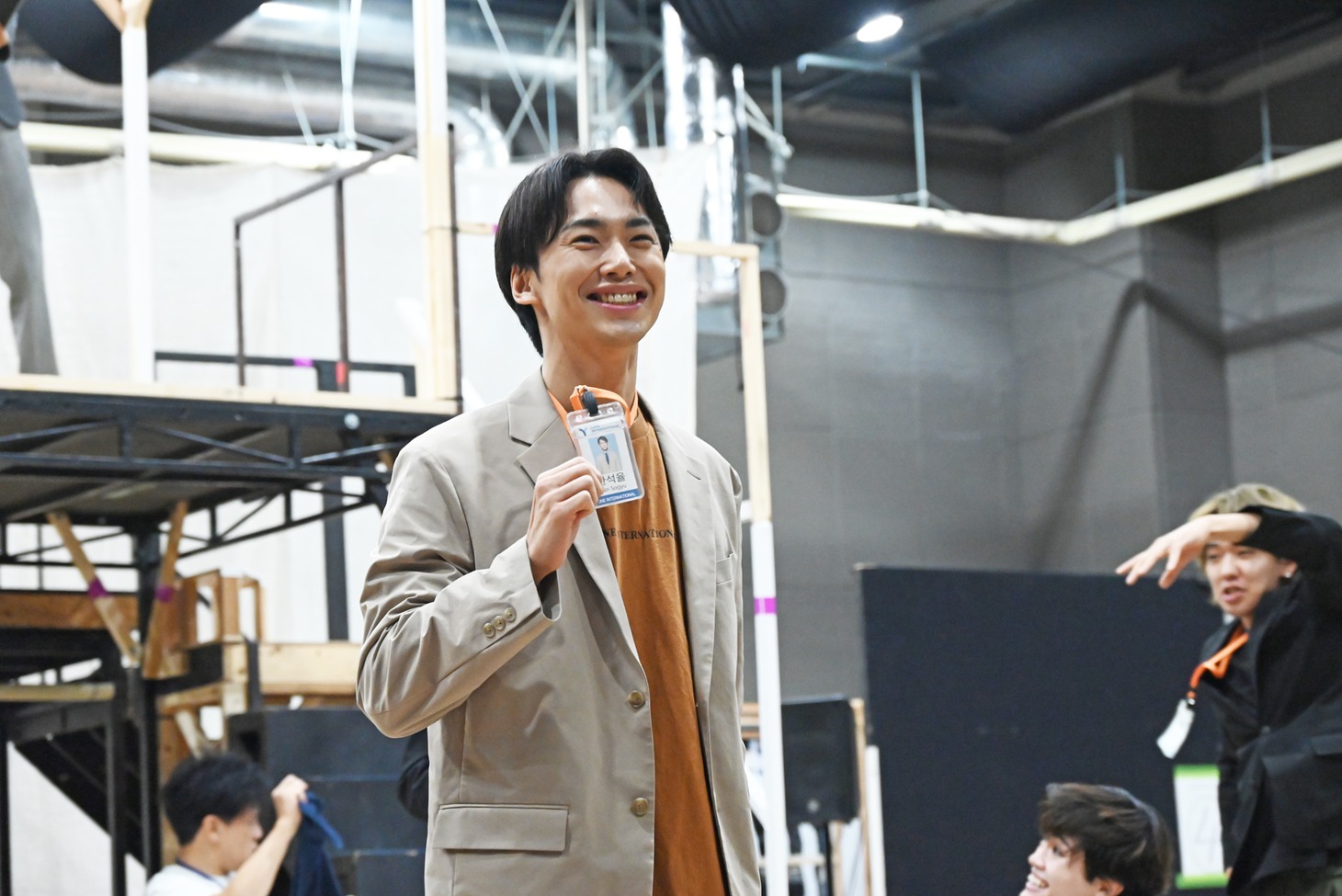 新作ミュージカル「ミセン」稽古場の様子。