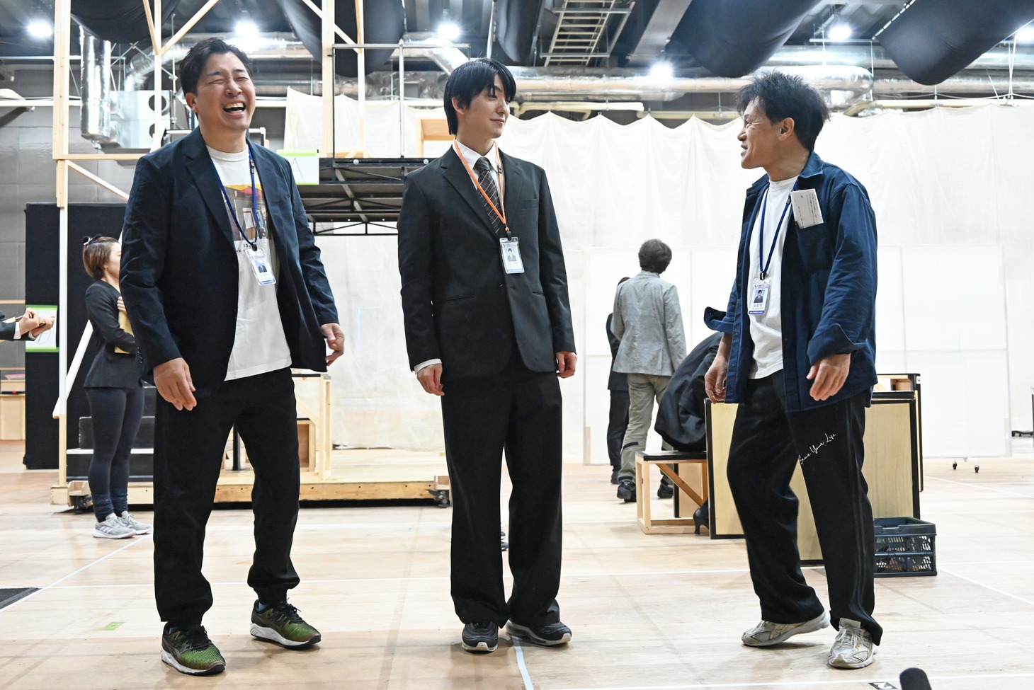 新作ミュージカル「ミセン」稽古場の様子。