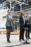 新作ミュージカル「ミセン」稽古場の様子。