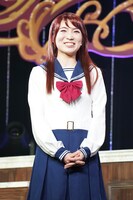 舞台「かげきしょうじょ!!」第2章の囲み取材より、沢田千夏役の高橋果鈴。