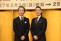 左から中村七之助、中村勘九郎。