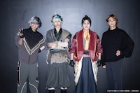 左から鯨井康介、小宮璃央、安西慎太郎、馬場良馬。