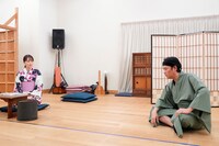 令和七年 正月公演「おちか奮闘記」稽古の様子。