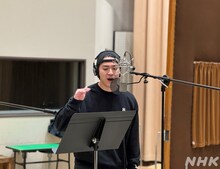 収録中の甲斐翔真。（写真提供：NHK）