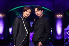 フジテレビ系「MUSIC FAIR」の「さよなら帝劇特集」出演者左から井上芳雄、山崎育三郎。