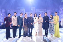 フジテレビ系「MUSIC FAIR」の「さよなら帝劇特集」出演者。左から中川晃教、山崎育三郎、井上芳雄、前田美波里、堂本光一、中村麗乃、島田歌穂、市村正親、上白石萌音、音月桂。