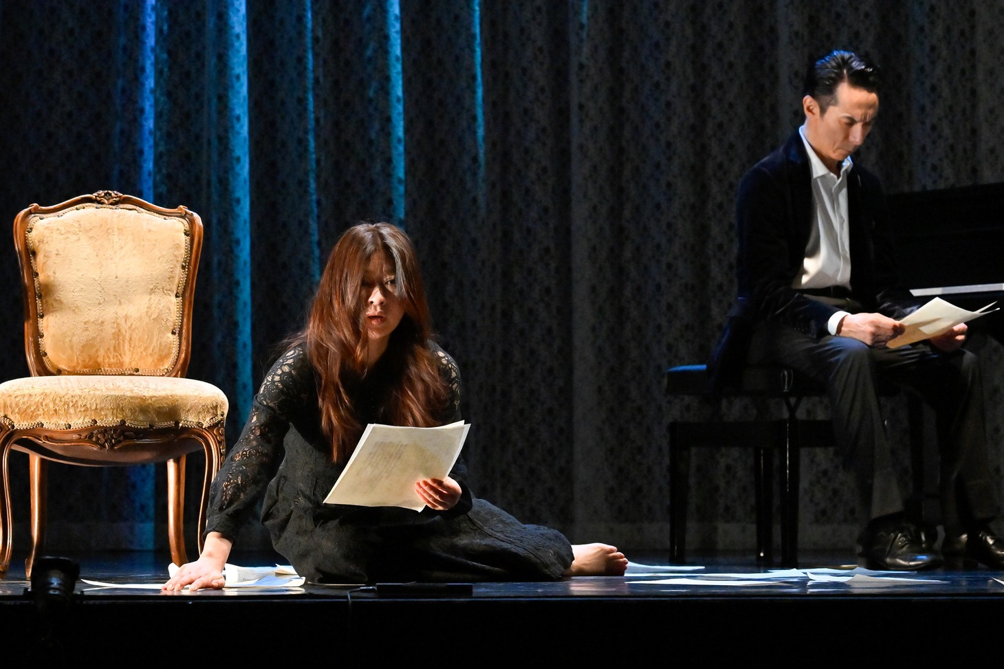 紀伊國屋ホール開場60周年記念公演「見知らぬ女の手紙」より。（撮影：阿部章仁）