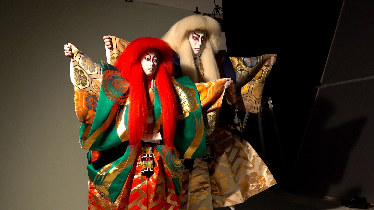 「成田屋に、ござりまする。」より、市川團十郎（右）と市川新之助（左）。(c)日本テレビ