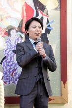 「新春浅草歌舞伎」初日鏡開きより、中村鶴松。