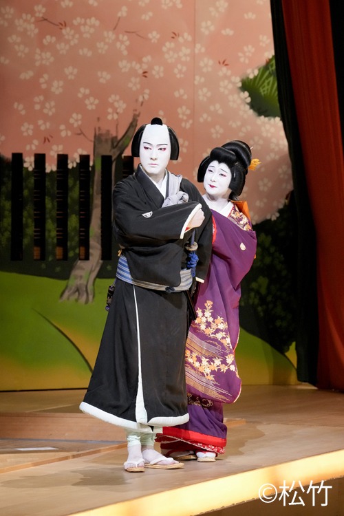 「新春浅草歌舞伎」第2部「仮名手本忠臣蔵『道行旅路の花婿』落人」より。