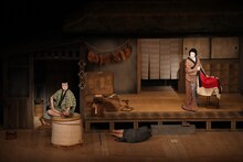 「片岡仁左衛門 坂東玉三郎 初春特別公演」より「『於染久松色読販』土手のお六 鬼門の喜兵衛」。