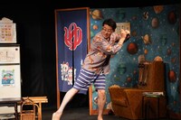 坂田足立連続デッドボール「6回の表を終わって7-0と苦しい展開が続いております（仮）」より。（撮影：曳野若菜）