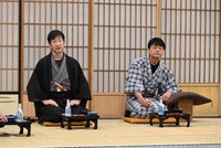 「浪人街」稽古場公開の様子。