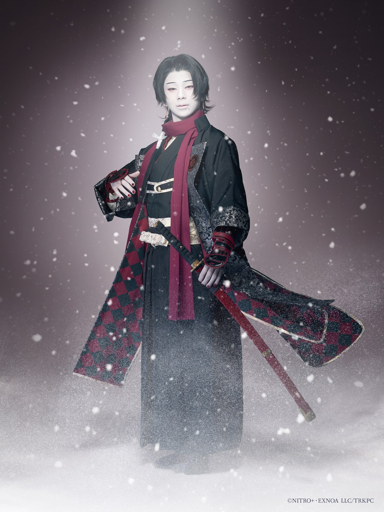 刀剣乱舞 　とうらぶ　東鑑雪魔縁　舞競花刀剣男士　膝丸　尾上右近　直筆サイン 歌舞伎「刀剣乱舞 東鑑雪魔縁」より、尾上左近扮する加州清光
