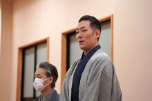 「きらら浮世伝」記者会見より、中村勘九郎。