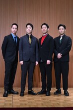 左から中村虎之介、中村米吉、中村壱太郎、中村福之助。