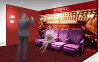 「帝国劇場展～THE WORLD OF IMPERIAL THEATRE～」XA列の座席のフォトスポットのイメージ。