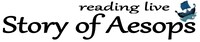 「reading live Story of Aesops（リーディングライヴ ストーリー・オブ・イソップ）」ロゴ