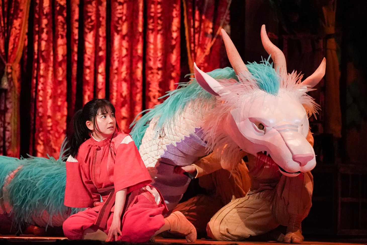 舞台「千と千尋の神隠しSpirited Away」福地桃子の出演回より。