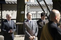 泉岳寺参拝の様子。