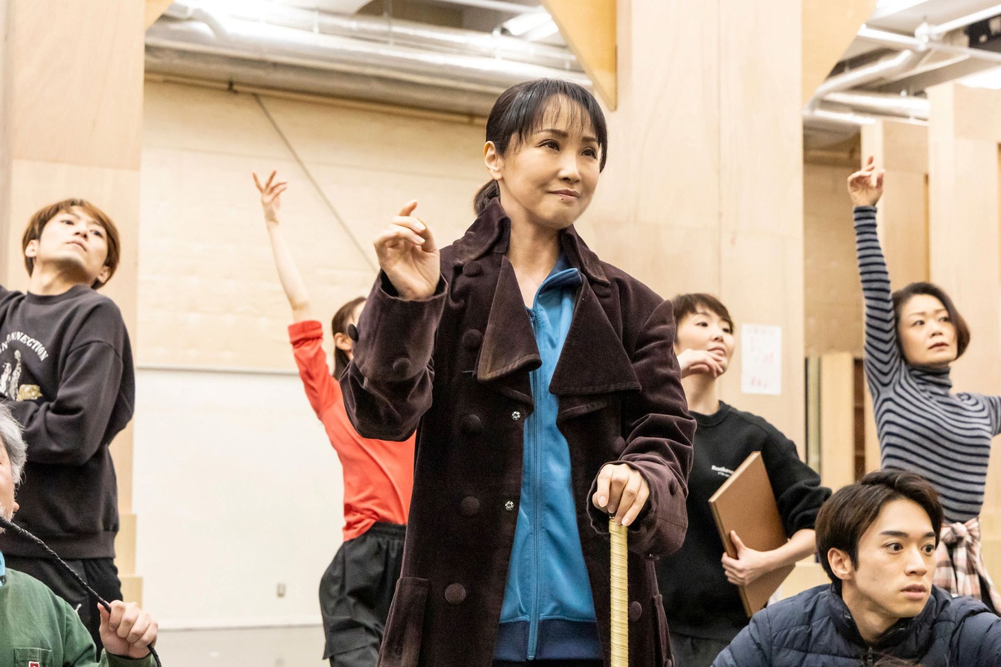 ミュージカル「イリュージョニスト」稽古場の様子。（撮影：岡千里）