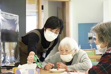 竹中香子が2023年度にデイサービス楽らくに滞在した時の様子。