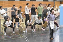 劇団四季 海外新作ミュージカル「バック・トゥ・ザ・フューチャー」稽古場取材の様子。（撮影：荒井健）