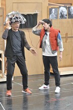劇団四季 海外新作ミュージカル「バック・トゥ・ザ・フューチャー」稽古場取材の様子。（撮影：荒井健）