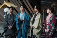 左から黒羽麻璃央、古川雄大、山崎育三郎、明日海りお。