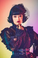 リディア役の山﨑玲奈。