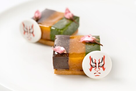 チョコレートテリーヌ アプリコットのパートドフリュイ 抹茶テリーヌ。