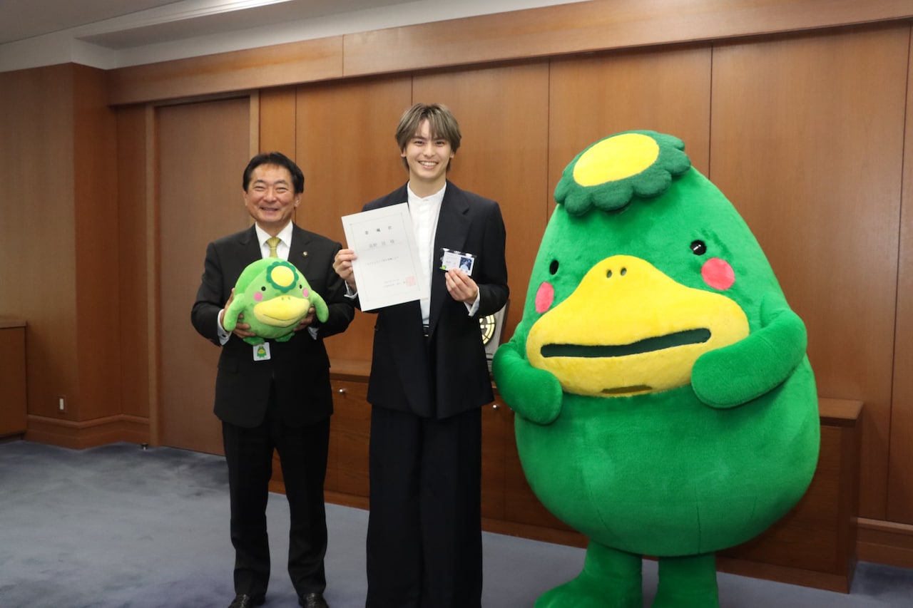 高野洸、地元・福岡県久留米市のふるさと大使に「魅力を日本中に届けていきたい」