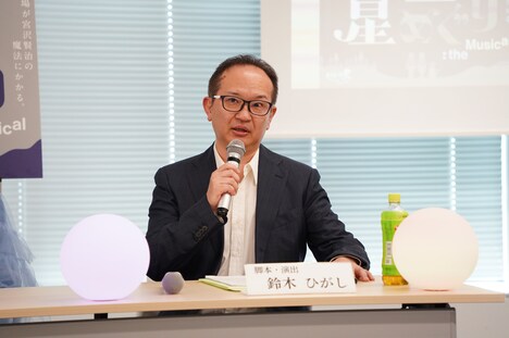 脚本・演出の鈴木ひがし。