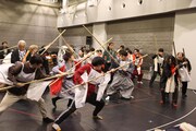 「平家物語 -胡蝶の被斬-」稽古の様子。