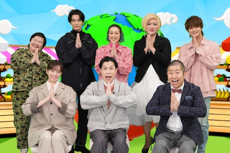 「世界頂グルメ」スタジオゲスト。©日本テレビ