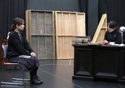兵庫県立ピッコロ劇団オフシアターVol.41「ダウト－疑いをめぐる寓話」稽古の様子。