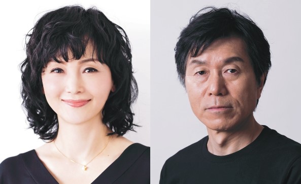 左から南果歩、平田満。