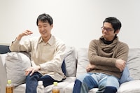 左から福原冠、三橋俊平。