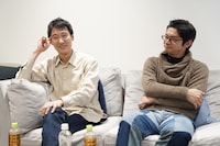 左から福原冠、三橋俊平。