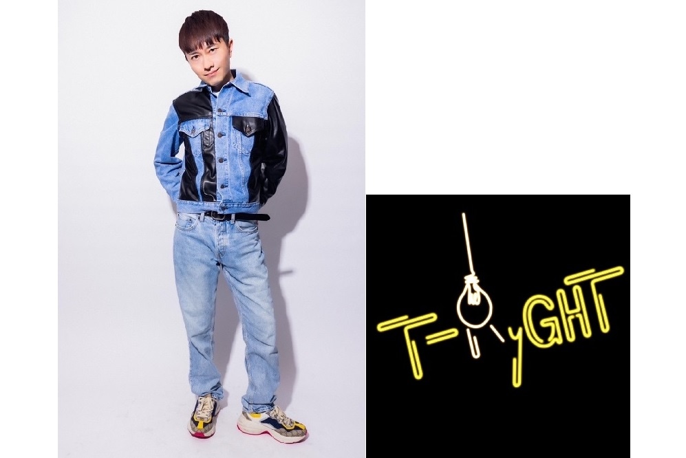 和田泰右と、和田のリメイクブランド・T-RyGHTのロゴ。