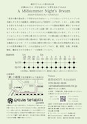 劇団やりたかった「A Midsummer Night’s Dream」チラシ裏