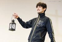 舞台「文豪とアルケミスト 紡グ者ノ序曲」の稽古より、小泉八雲役の林光哲。