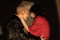 フライングシアター自由劇場 第5回公演「そよ風と魔女たちとマクベスと」より。（撮影：串田明緒）